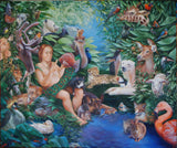 Adam Naming the Animals and the Appearance of Eve 4 x 6 Postcards
