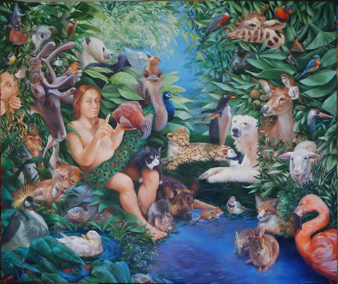 Adam Naming the Animals and the Appearance of Eve Giclees
