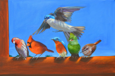 The Epiphany Blue Sky Birds #1 and Blue Skies Birds #2 Giclees