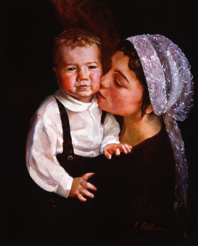 Mother and Child canvas giclee